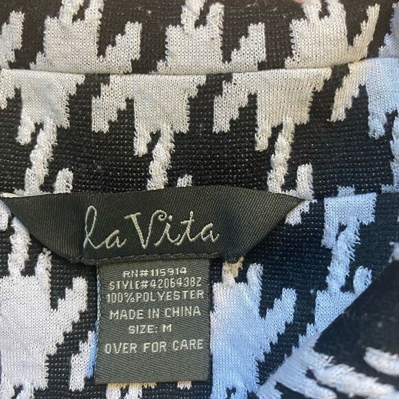 La Vita Women’s Black and White Blazer - Picture 3 of 3